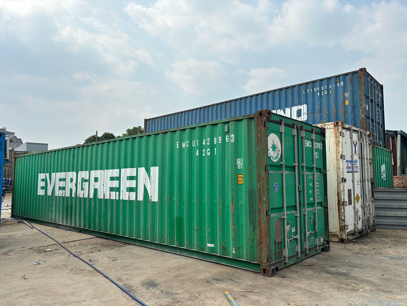 Container 40 feet cũ Evergreen Container 40 feet cũ Evergreen